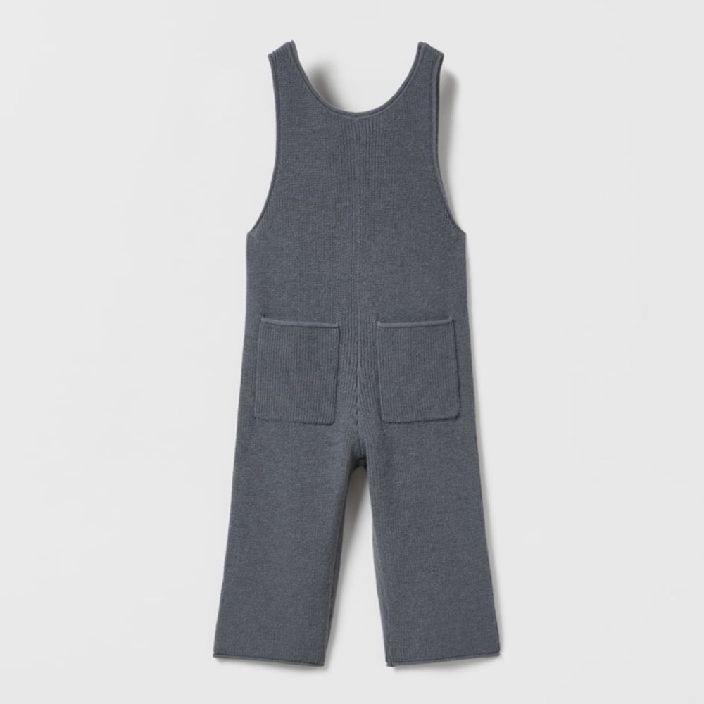 Zara Alpaca Blend Knit Jumpsuit